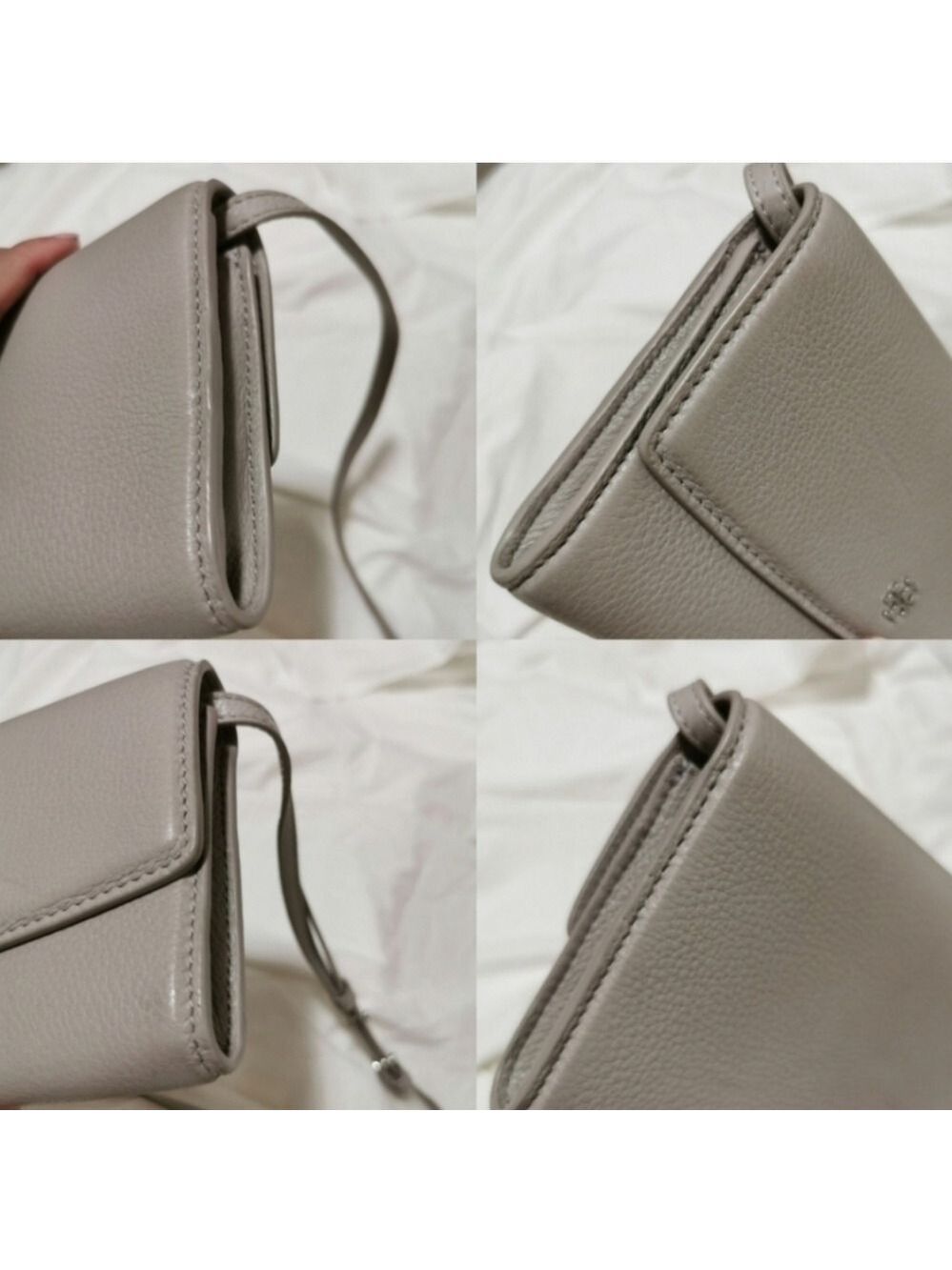 Tory Burch Dove Gray Wallet On Chain Shoulder bag Clutch - Picture 8 of 16